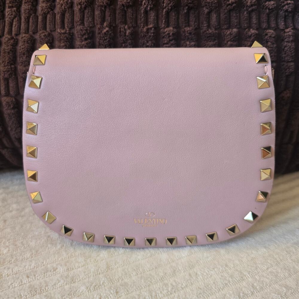 Valentino Garavani Rockstud Mini Saddle Leather Bag - NWT - Picture 2 of 8